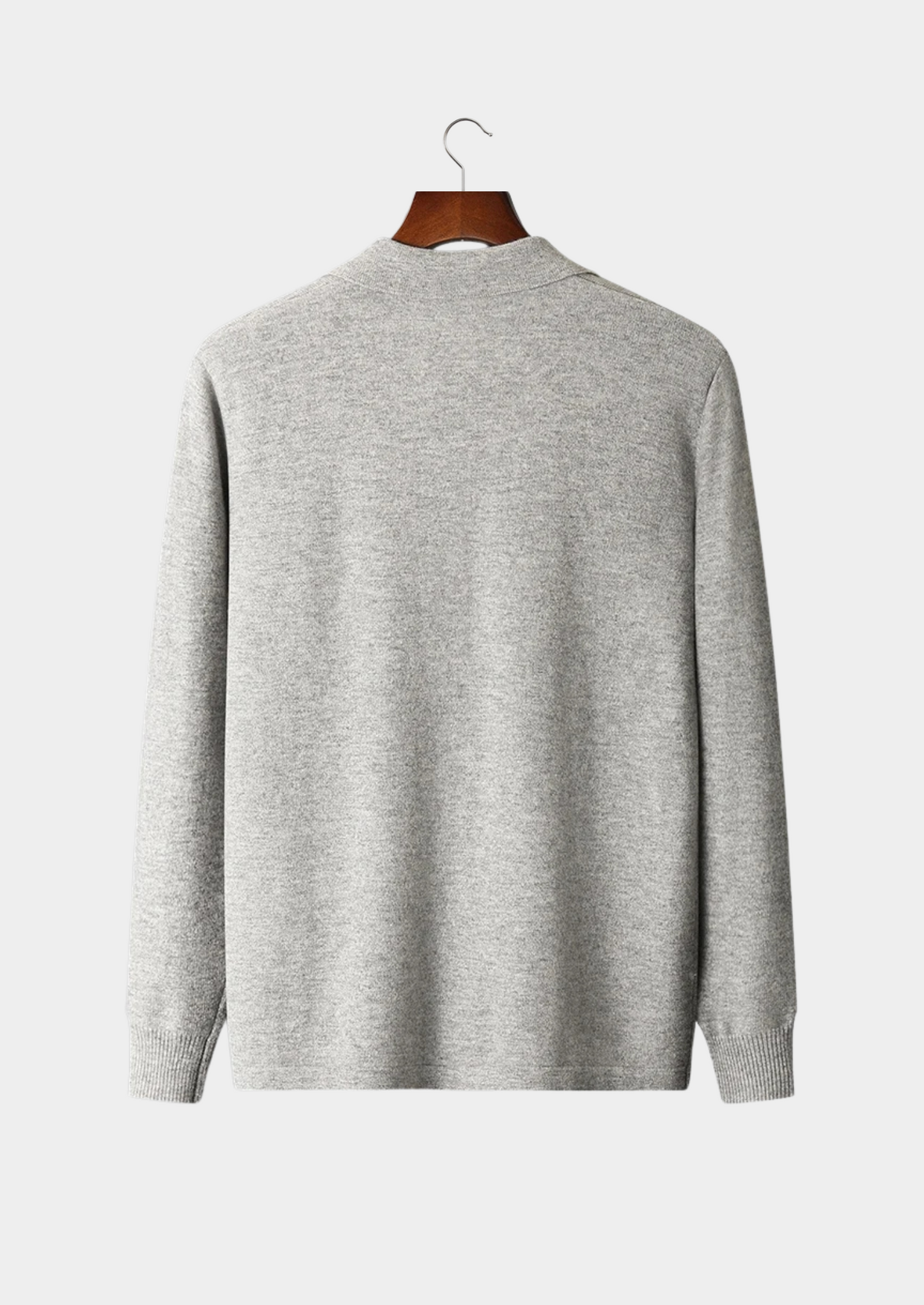 100% CASHMERE POLO CARDIGAN