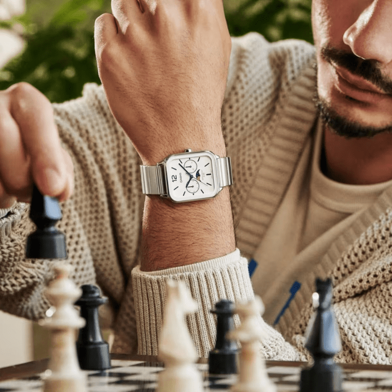 С А Ѕ I О Lunar 36 mm Watch - Water Resistant | Stainless Steel